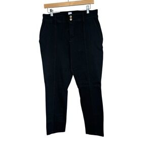 Gap Pants Womens Black Stretch High Rise Skinny Leg Classic Size 12 Casual